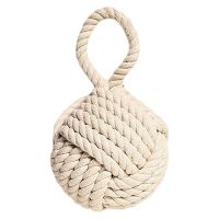 xfcbfHemp Rope Knot Ball Doorstop  Theme Style Door Stopper Decor for Home Bedroom Office Handmade Bookend Door Stop