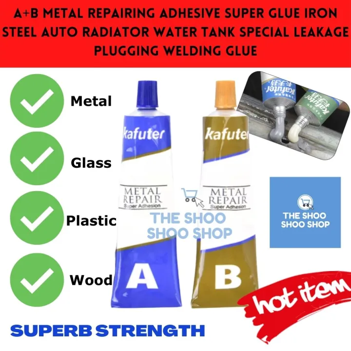 A+B Metal Repairing Adhesive Super Glue Iron Steel Auto Radiator Water