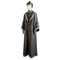 Dumbledore Cosplay Adult Men Robe Costume Halloween Cosplay Costume With Hat Wig Full Set