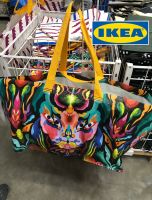 (?Out of stock) ikea อิเกีย ÖMSESIDIG เอิมเซซีดิก ถุงหิ้ว, หลากสี, 55x37x37 ซม./71 ลิตร เนื้อหนา