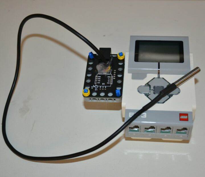 Lego EV3 temperature sensor robot is extended to be compatible with ...