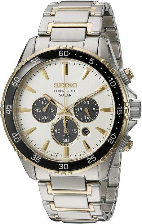 Đồng hồ Seiko cổ sẵn sàng (SEIKO SSC446 Watch) Seiko 'Chronograph' Quartz  Stainless Steel Dress Watch (