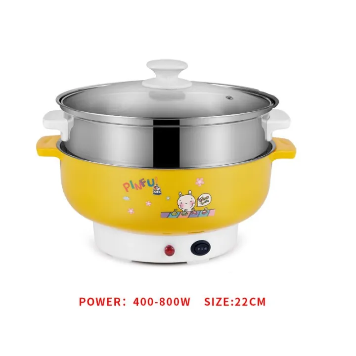 2l Mini Multi Cooker Food Grade Stainless Steel Rice Boil Steamed Soup