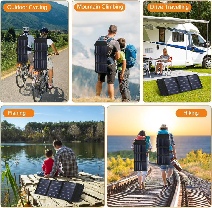 powstream-30w-portable-foldable-solar-panel-with-qc3-0-usb-ports-amp-changeable-10-in-1-dc-head-for-power-station-generator-cell-phone-ipad-laptop-outdoor-camping-rv-trip-home-energy-conservation