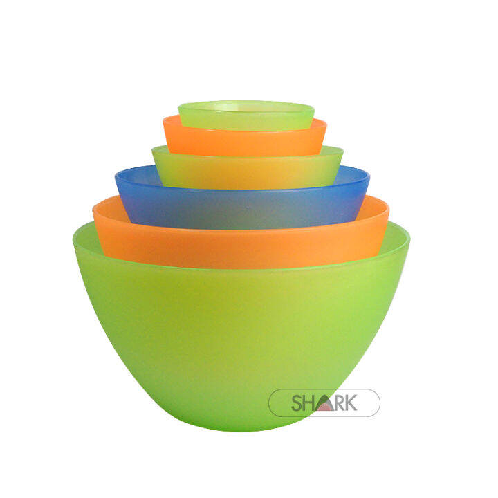 Vegetable / Fruit Salad Bowl / Colorful Round Plastic Salad Bowl