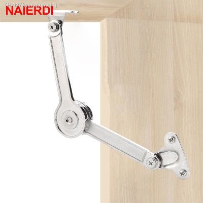 ▦ↂ♂ NAIERDI Cabinet Cupboard Adjustable Hinge Randomly Stop Door Furniture Lift Up Flap Stay Support Hydraulic Hinges Hardware