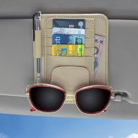 ✶♧ Car Glasses Storage Sun Visor Point Organizer Storage Pocket Pouch Bag IC Card Holder Clip Stowing Tidying Auto Car Accessories
