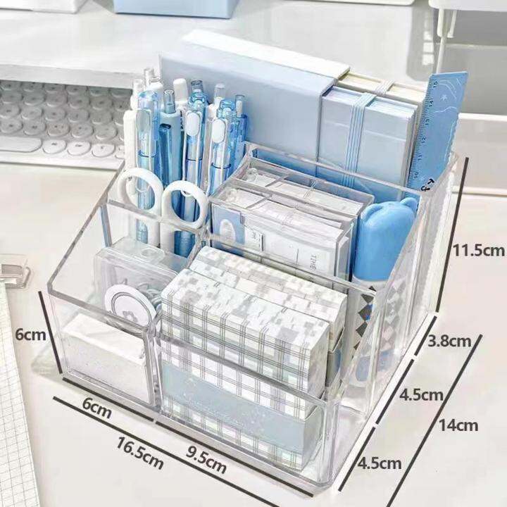sharplace-แปรงอะคริลิคสำหรับเดสก์ท็อปการ์ดดินสอปากกาที่วางที่จัดเก็บของตั้งโต๊ะ