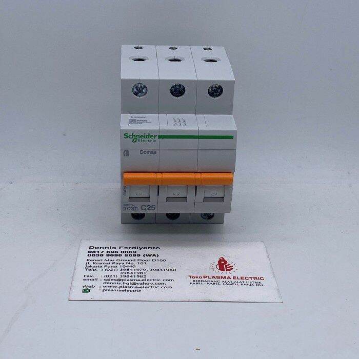 MCB 25A 3 Phase / MCB ELCB Listrik PLN Anti Jeglek / Alat Listrik