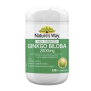 Viên uống bổ não Natures Way Ginkgo Biloba 2000mg 120 Viên ÚC