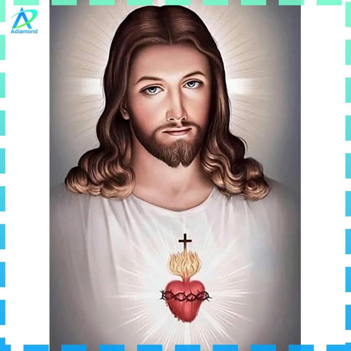 Sơn Kim Cương Hình, Chúa Giêsu Thánh Giá Nhựa Kim Cương Giả Tròn 5D,  Pictureure | Lazada.Vn