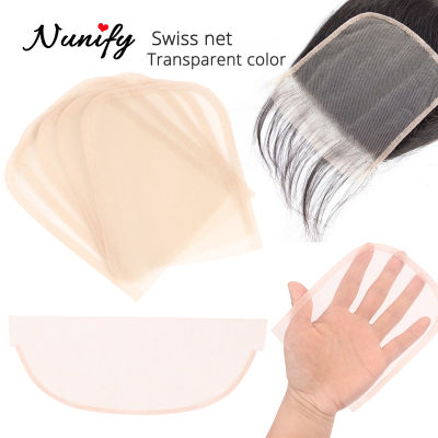 Nunify 3Pcs Transparent Hair Net For Closure Frontal, Ventilating Lace Net For Making Lace Frontal Wigs 4*4 13*4 Wig Accessories