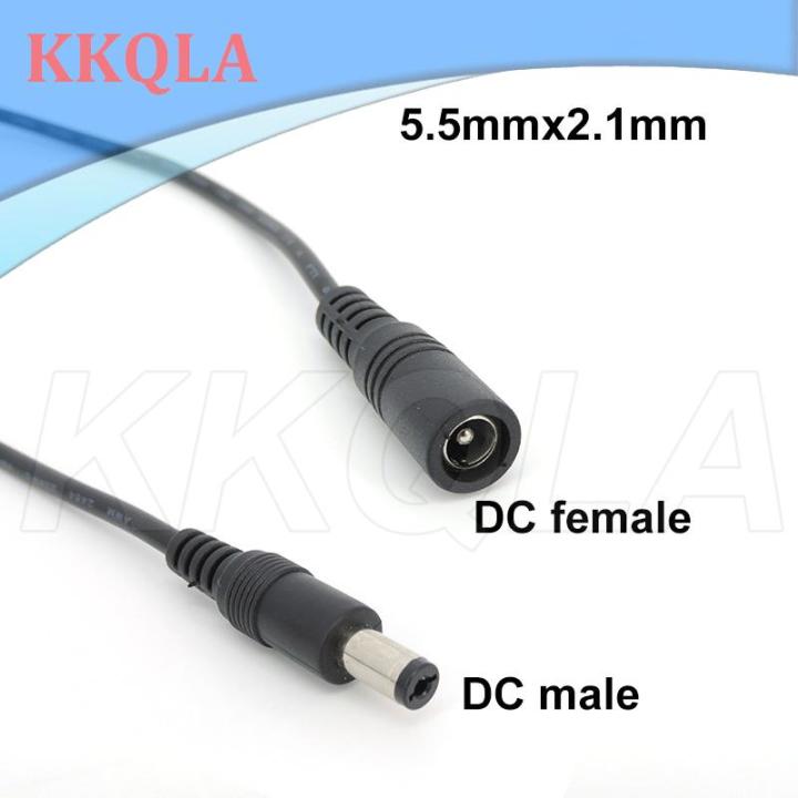 qkkqla-10x-1-1-5-5m-white-black-dc-power-supply-male-to-female-connector-cable-extension-cord-adapter-plug-20-22awg-5-5x2-1mm-for-strip