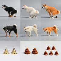 JXK JXK053 JXK054 1/6 Scale Soldier Scene Accessory Shiba Inu Half Squat Dog Statue Model with Shit For 12 inches Action Figure