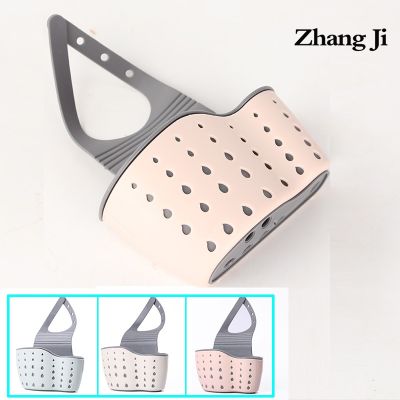 Zhang Ji Kitchen Portable Basket Home Kitchen Hanging Drain Basket Bag Bath Storage Tools Sink Holder Kitchen Accessory Utensils