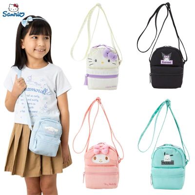 Japanese Sanrio Cartoon Childrens Shoulder Bag Messenger Bags Kulomi My Melody Anime Backpack Girl Heart Cute Mobile Phone Bag