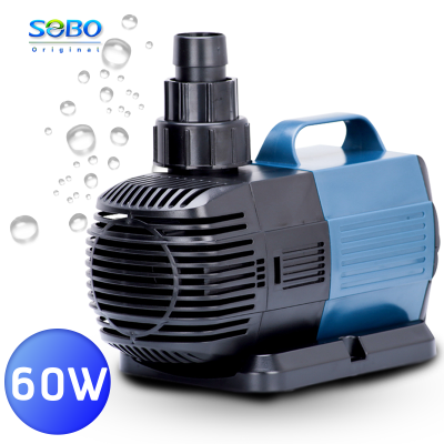 ปั๊มน้ำประหยัดไฟ SOBO BO-8000A ECO Water Pump 60 W ปั๊มน้ำพุ ปั๊มน้ำตก ปั๊มแช่ ปั๊มบ่อปลา BO8000A