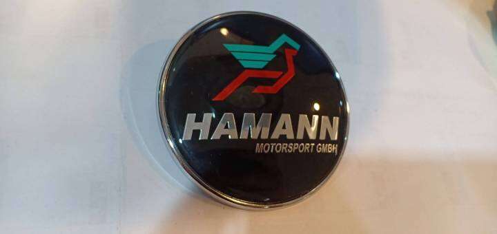 โลโก้-hamann-ติดฝาหน้า-แบบเล็ก-ขนาด-7-5-ซม-นกเขียว-พร้อมส่ง