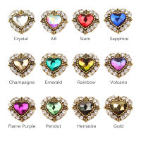 New Retro Metal Heart Shape 1030pcs Rhinestone 3D Nail Art Decorations Alloy Nail Rhinestones Nail decorate accessoires