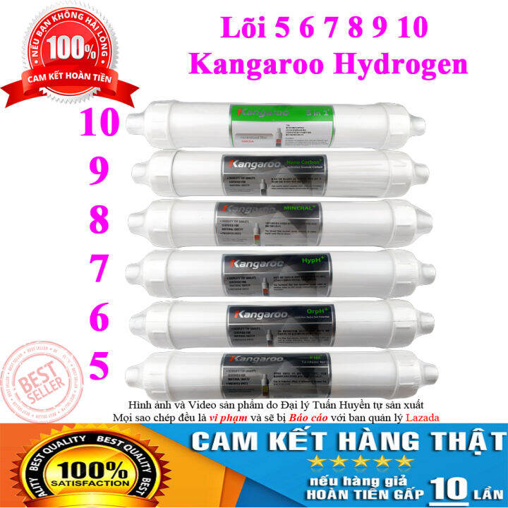 Lõi lọc nước 5678910 Hydrogen Kangaroo chính hãng (FIR+, OrpH+, HypH+ ...