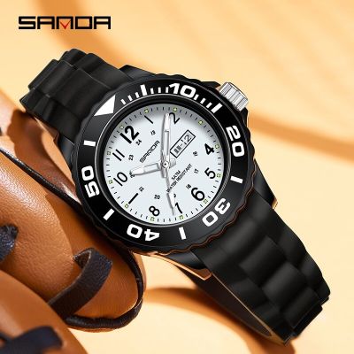 SANDA Men WomenS Quartz Watches Fashion Women Waterproof Sport Watch  Digital Wristwatch Thin Ladies Design Clock Reloj Mujer