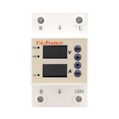 SINOTIMER 40A Din Rail Adjustable over Voltage and Under Voltage Protective Device Protector Family Expenses Relay over Current Protection