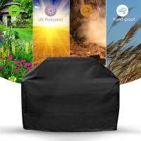 1PC Black Waterproof BBQ Cover Grill Cover Anti Dust Rain Cap Cylindrical Square Barbecue Supplies Protection