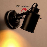 R Wall Lamp Light for Living Room Bedroom Restaurants Loft Vintage Industrial Downlight American Village Lamps with Switch