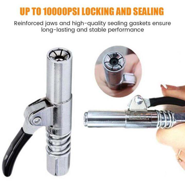 GUFUZI Stainless Steel Grease Tool Fitting Quick Lock and Release