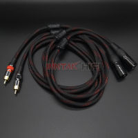 2PcsPair 4N-OFC RCA AUDIO Cable RCA to XLR (Male Female) HIFI Audio Cable For Amplifier DAC TV 0.5M- 5M NO1020