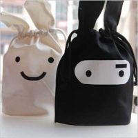 1Pcs Cute Cartoon Fabric Cotton Travel Drawstring Storage Bags Creative Sorting Sundries Bags Home Storage Tools