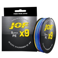 JOF X9เบสเอ็นตกปลาแมลงวัน9-เส้น300เมตรถักเอ็นตกปลาตกปลาบรรทัด Multifilament 20-80ปอนด์