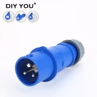 32A 3 Pin IP44 023X 220V-250V Electrical Waterproof Industrial Male/Female Connector Power Cable Plug amp; Socket