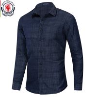 CODAndrew Hearst Fredd Marshall 2020 New Fashion Plaid Shirt Men 100 Cotton Vintage Long Sleeve Casual Shirts Button Down Denim Shirt Tops 095