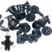 【YD】 10 50pcs Car 8mm Hole Plastic Rivets Fastener Push Clip Door Trim Panel Retainer Automobile