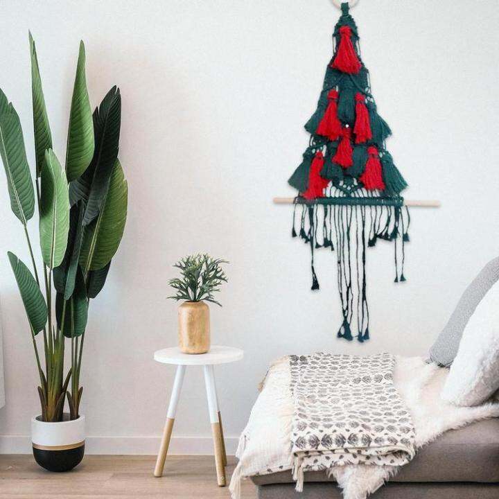 christmas-boho-macrame-ornaments-woven-christmas-tree-hanging-boho-ornaments-christmas-party-woven-decorations-wall-hanging-with-wooden-stick-efficiently