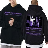 Hot Sale Anime Serial Experiments Lain Double Sided Print Hoodie Men Women Graphic Hoodies Iwakura Manga Girl Sci Fi Sweatshirts Size Xxs-4Xl