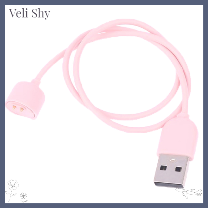 veli-shy-สายรัด-jam-tangan-magnet-สายชาร์จเร็วหลากสีสำหรับสมาร์ทแบนด์-mi-band-5สำหรับ-mi-band-7-6-5