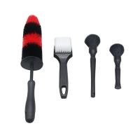 4 Pcsset Car Cleaning Brush Set Car Interior Brush Tire Brush Combination Office Keyboard Cleaning Brush Household Brush