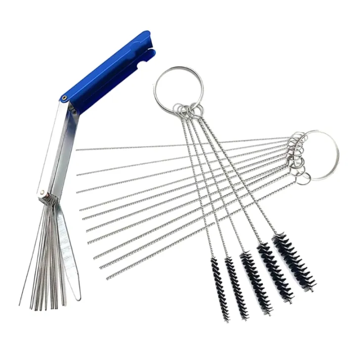 Carburetor Carbon Dirt Jet Remove Cleaning Needles Brushes Cleaner