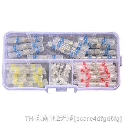 hk♈  50Pcs Shrink Sordering Terminals Solder Sleeve Tube Wire Insulated Butt Connectors Diy Cabl