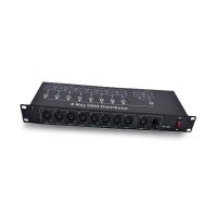 Fast shipping Best quality 8CH DMX Splitter DMX512 Light Stage Lights Signal Amplifier Splitter 8 way DMX Distributor