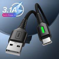 INIU 3.1A Type C สายชาร์จ USB-C ที่ชาร์จไฟรวดเร็ว USB USB สายสำหรับ Huawei P50 P40 Xiaomi Mi 11 Redmi Note 10 Pro สาย LG Samsung Galaxy ตัวแปลง