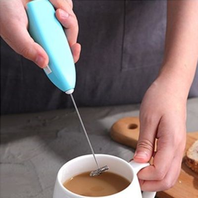 Mini Coffee Foamer Stainless Steel Electric Stirrer Egg Beater Handheld Milk Frother Blender Portable Fast for Home Cooking Tool