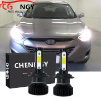 สำหรับ Hyundai Tucson (LM) ปี2010-2015 (ไฟหน้ารถยนต์)-(1คู่) ไฟฉายคาดศีรษะ LED หลอดไฟหน้า6000K 9-32V ชุดแปลงสูงและต่ำ LHL CG LY