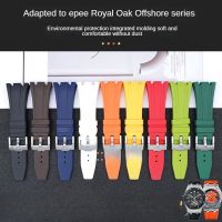 ﹍☜ สำหรับ Ap ยางซิลิโคนสายนาฬิกากีฬากันน้ำ Royal Oak นอกชายฝั่งผู้ชายผู้หญิง 27 มม. 28 มม. อุปกรณ์เสริมเปลี่ยนสายนาฬิกา