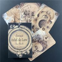 กระดานไพ่ทาโร่ Malpertuis แผ่นสะท้อนแสง De Lune Lenormand ทำงานกับแสงของคุณเทพธิดาแอฟริกันลุกขึ้นไพ่ทาโร่แพนด้า