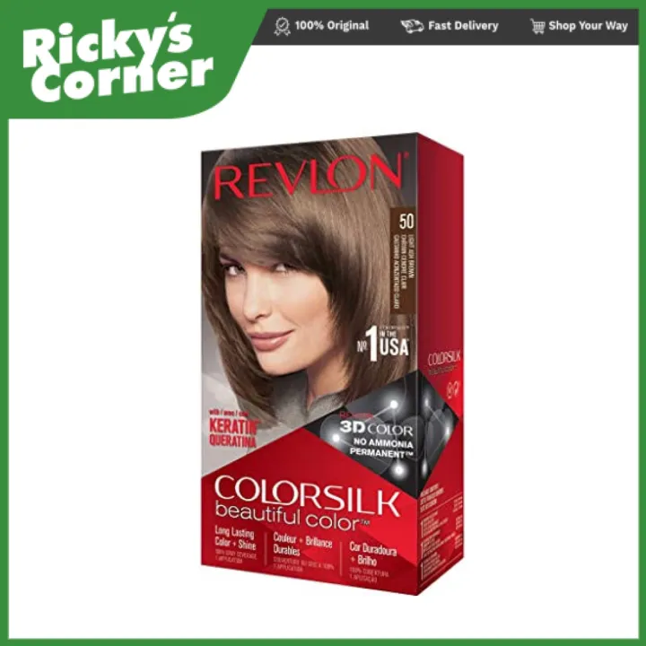 revlon colorsilk light ash brown 50 hair color | Lazada PH