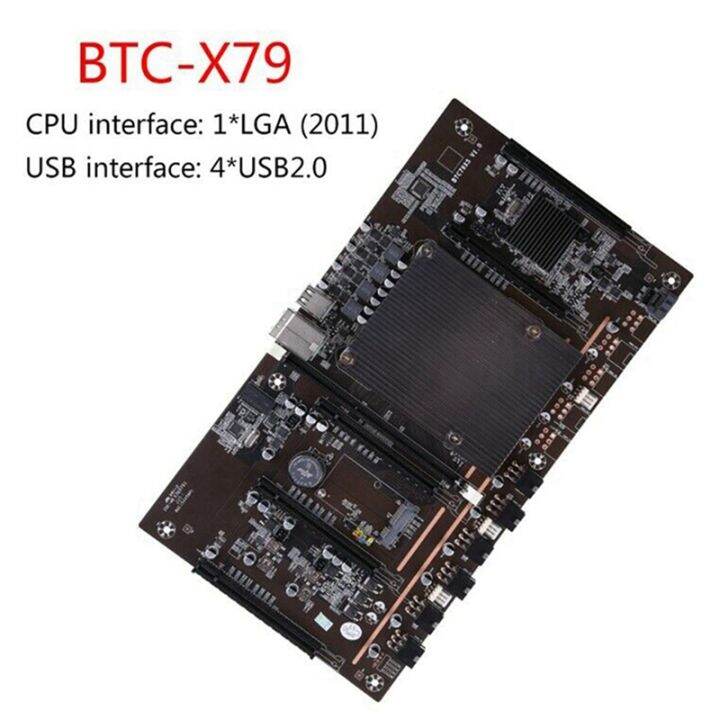 h61-x79-btc-miner-motherboard-with-e5-2620-v2-cpu-24pins-power-connector-support-3060-3070-3080-gpu-for-btc-miner-mining