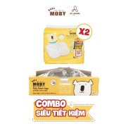 COMBO SIÊU TIẾT KIỆM 2 Bịch miếng thấm sữa Moby thoáng khí + 1 Hộp túi zip